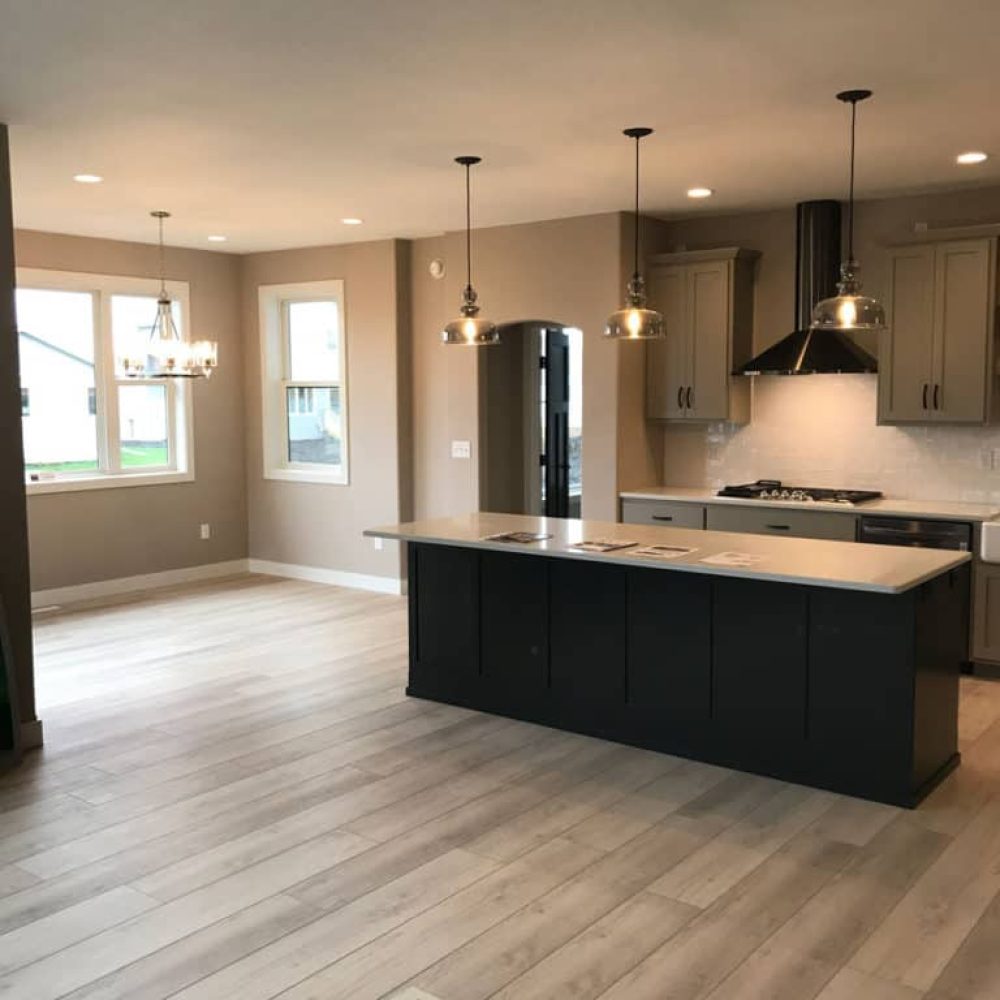 Interior house painting in Cullman, AL, shown in a finished kitchen remodel.